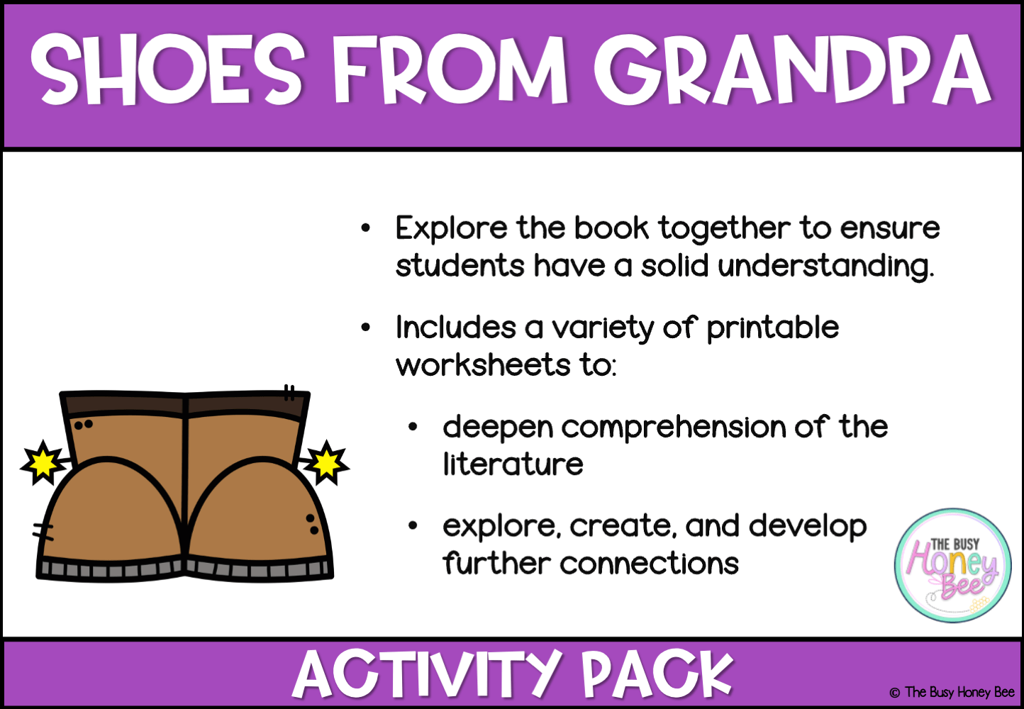 Shoes from Grandpa Activity Pack -