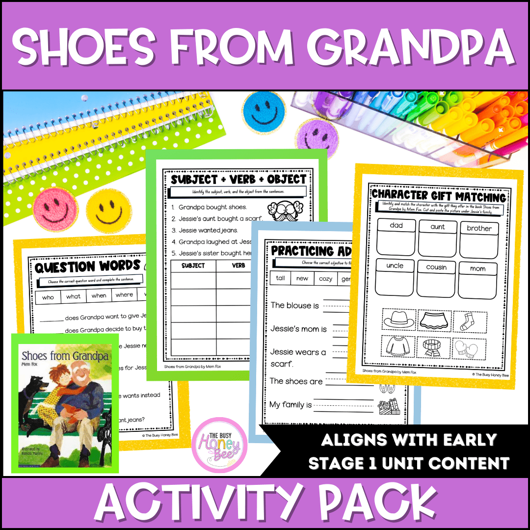 Shoes from Grandpa Activity Pack -