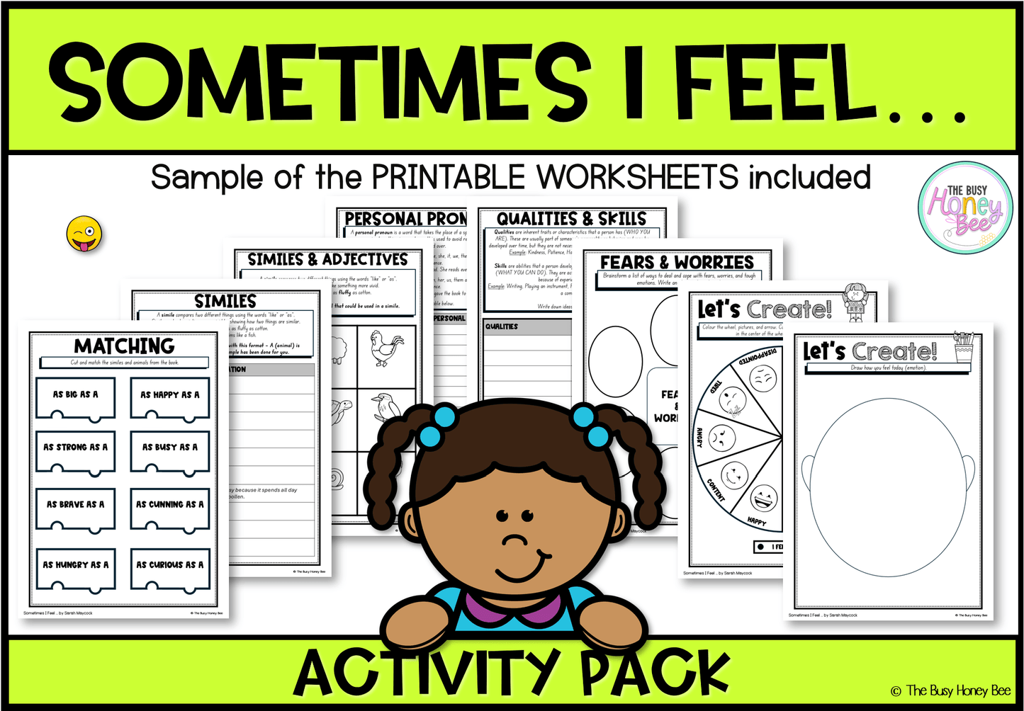 Sometimes I Feel Activity Pack - Activity Pack