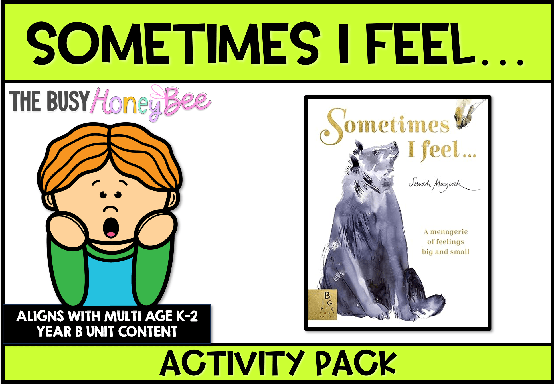 Sometimes I Feel Activity Pack - Activity Pack