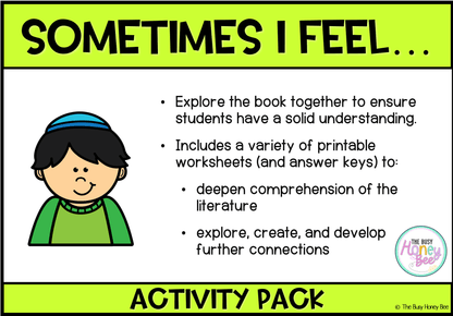 Sometimes I Feel Activity Pack - Activity Pack