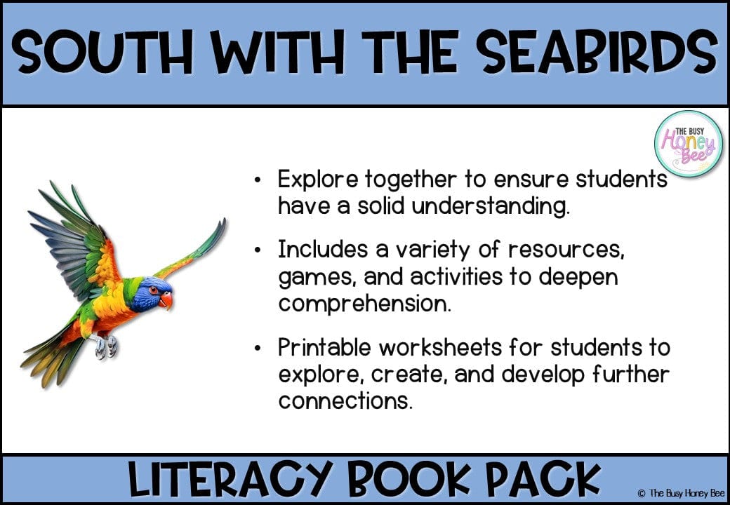 South With the Seabirds by Jess McGeachin - CBCA 2025 - Literacy Book Pack - Activity Pack
