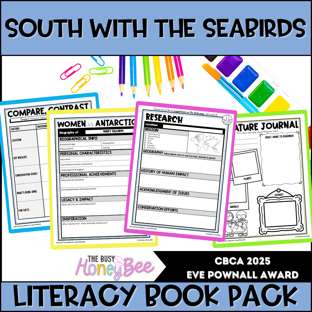 South With the Seabirds by Jess McGeachin - CBCA 2025 - Literacy Book Pack - Activity Pack