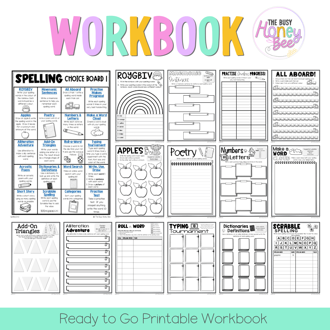 Spelling Grid Teaching Bundle 1 -