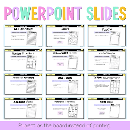 Spelling Grid Teaching Bundle 1 -