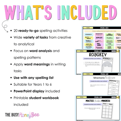 Spelling Grid Teaching Bundle 1 -