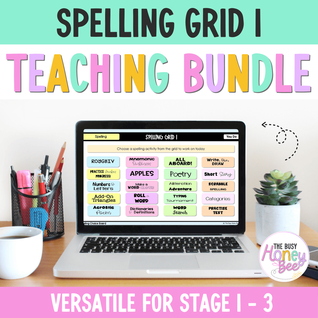 Spelling Grid Teaching Bundle 1 -