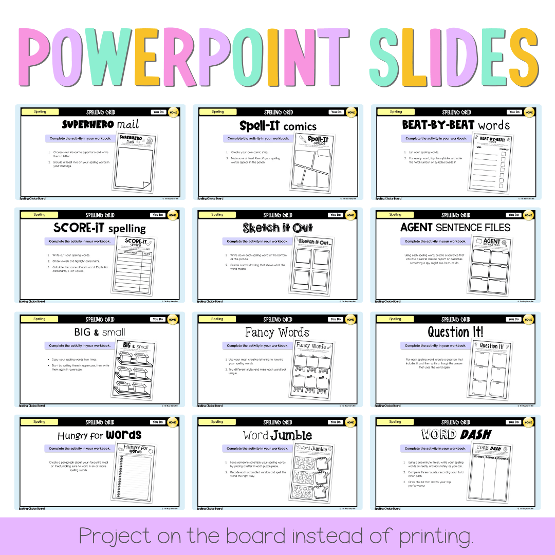 Spelling Grid Teaching Bundle 2 -