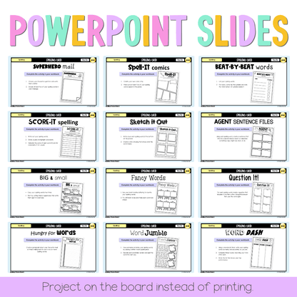 Spelling Grid Teaching Bundle 2 -