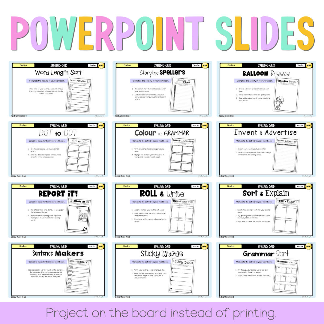 Spelling Grid Teaching Bundle 3 -