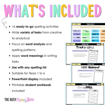Spelling Grid Teaching Bundle 3 -