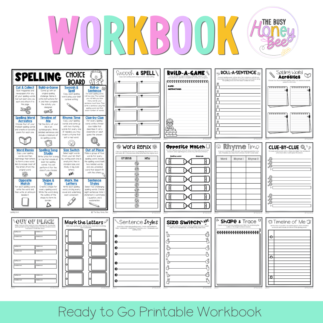 Spelling Grid Teaching Bundle 4 -