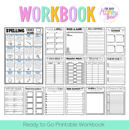 Spelling Grid Teaching Bundle 4 -