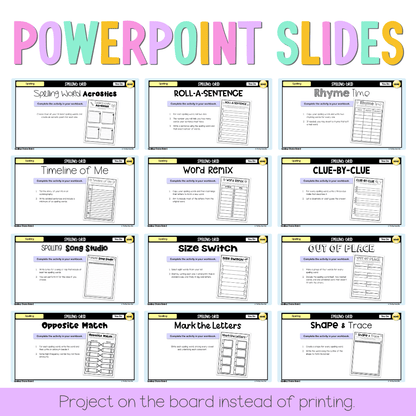 Spelling Grid Teaching Bundle 4 -