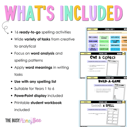 Spelling Grid Teaching Bundle 4 -