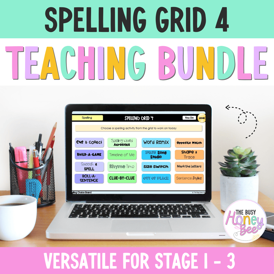 Spelling Grid Teaching Bundle 4 -