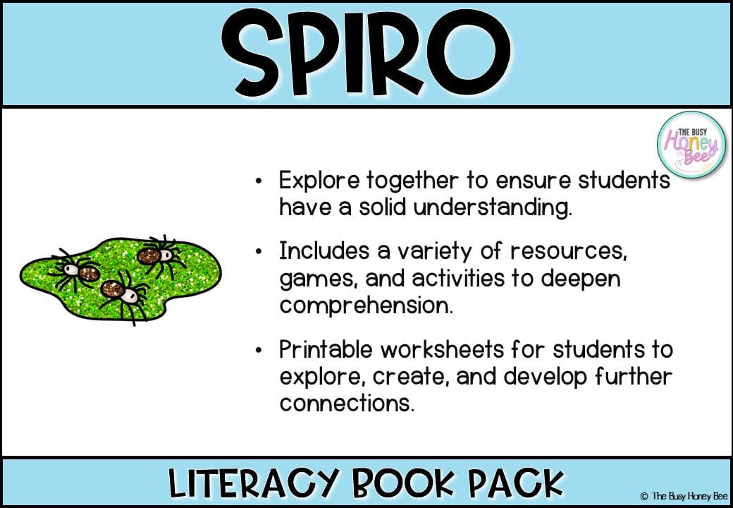 Spiro by Anna McGregor - CBCA 2025 - Literacy Book Pack - Activity Pack