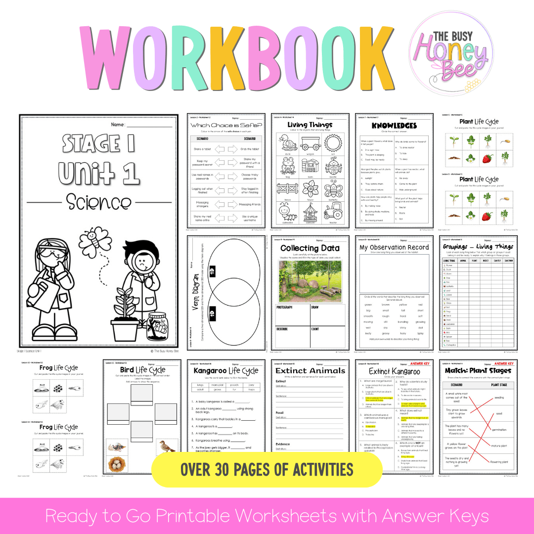 Stage 1 NSW Science Sample Unit 1 Teaching Pack - Teaching Bundle