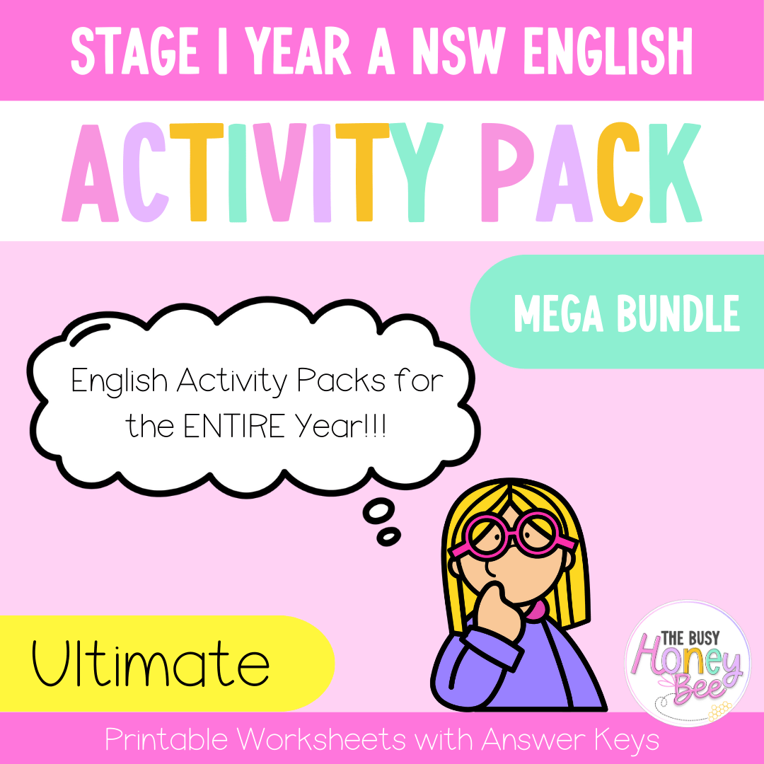 Stage 1 Year A and Multi Age K-2 Year A English Activity Pack ULTIMATE Mega Bundle - Activity Pack