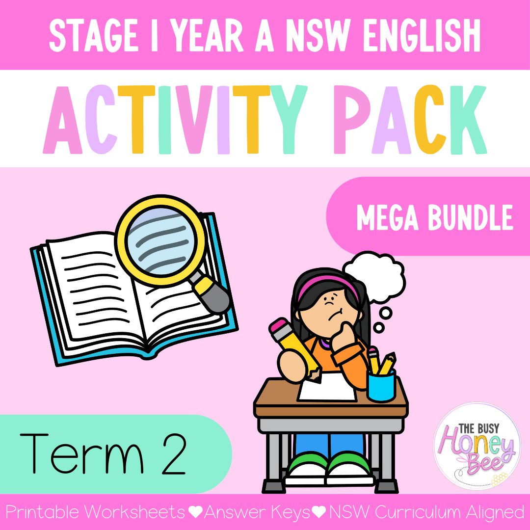 Stage 1 Year A and Multi Age K-2 Year A Term 2 English Activity Packs Mega Bundle -