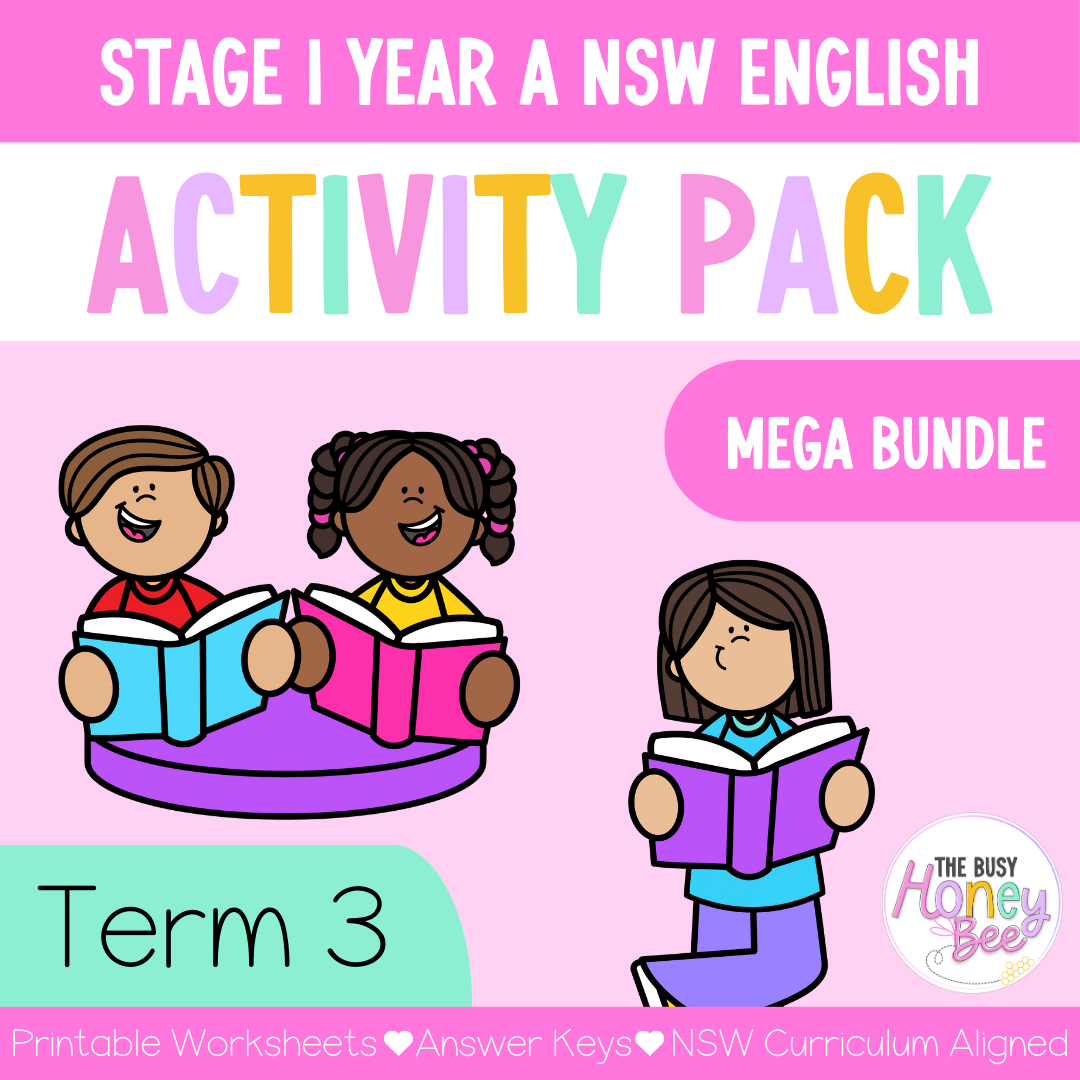 Stage 1 Year A and Multi Age K-2 Year A Term 3 English Activity Packs Mega Bundle - Activity Pack