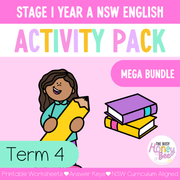 Stage 1 Year A and Multi Age K-2 Year A Term 4 English Activity Packs Mega Bundle - Teaching Slides