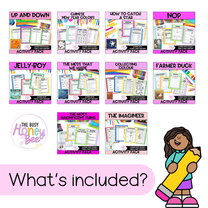 Stage 1 Year A and Multi Age K-2 Year A Term 4 English Activity Packs Mega Bundle - Teaching Slides