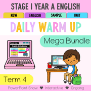 Stage 1 Year A Australian | NSW English Daily Review| Warm Up Term 4 Mega Bundle - Warm Up | Revision