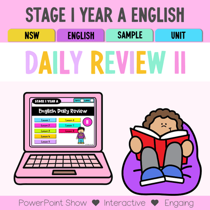Stage 1 Year A Australian | NSW English Daily Review | Warm-Up Unit 11 -