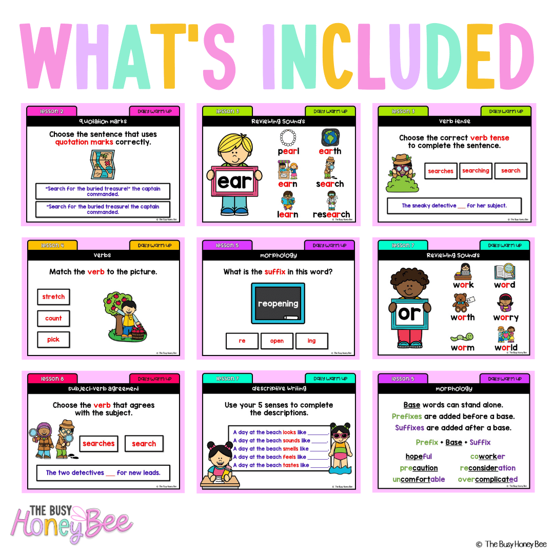 Stage 1 Year A Australian | NSW English Daily Review | Warm-Up Unit 13 -