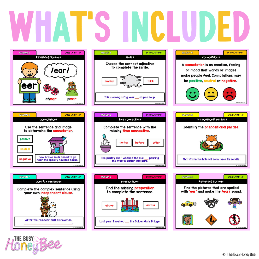 Stage 1 Year A Australian | NSW English Daily Review | Warm-Up Unit 20 - Warm Up | Revision