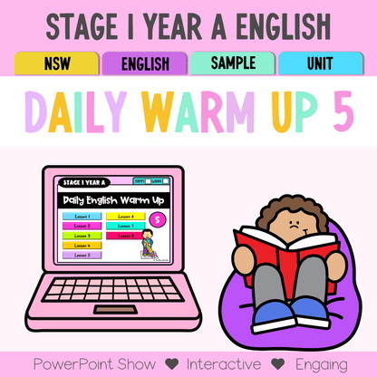 Stage 1 Year A Australian | NSW English Daily Review | Warm-Up Unit 5 -