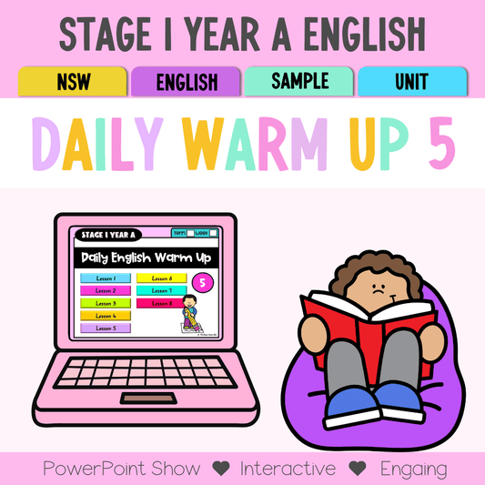 Stage 1 Year A Australian | NSW English Daily Review | Warm-Up Unit 5 -