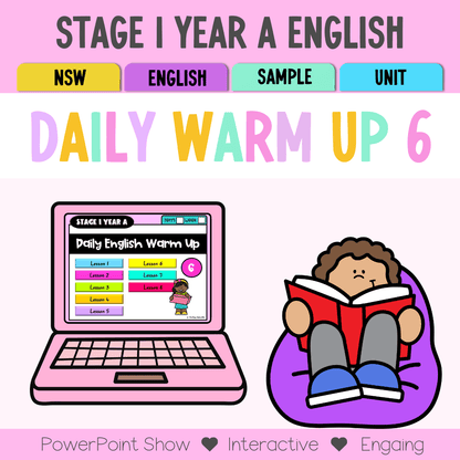 Stage 1 Year A Australian | NSW English Daily Review | Warm-Up Unit 6 -