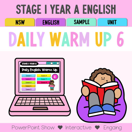 Stage 1 Year A Australian | NSW English Daily Review | Warm-Up Unit 6 -