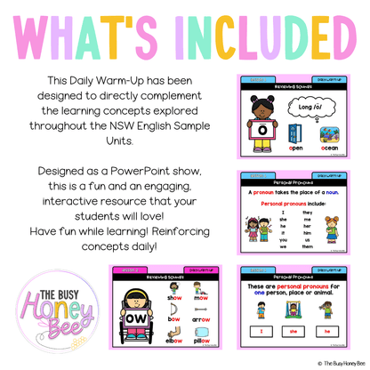 Stage 1 Year A Australian | NSW English Daily Review | Warm-Up Unit 7 - Warm Ups | Revision