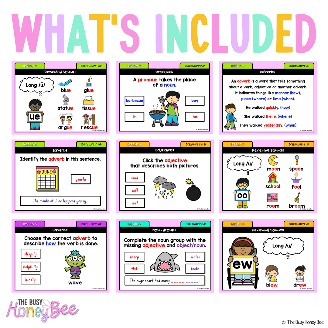 Stage 1 Year A Australian | NSW English Daily Review | Warm-Up Unit 9 -