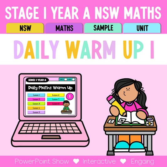 Stage 1 Year A Australian | NSW Math Daily Review | Warm-Up Unit 1 -