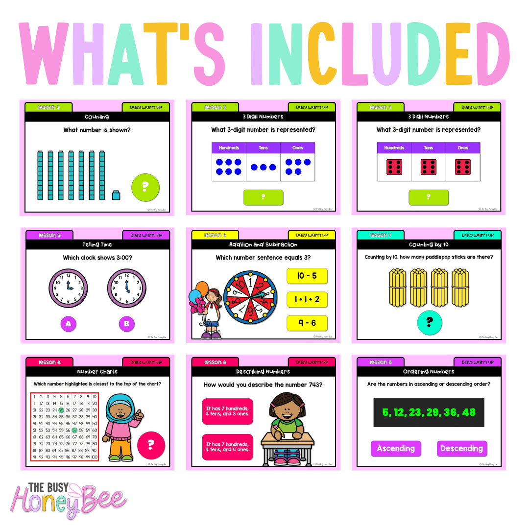 Stage 1 Year A Australian | NSW Math Daily Review | Warm-Up Unit 11 -