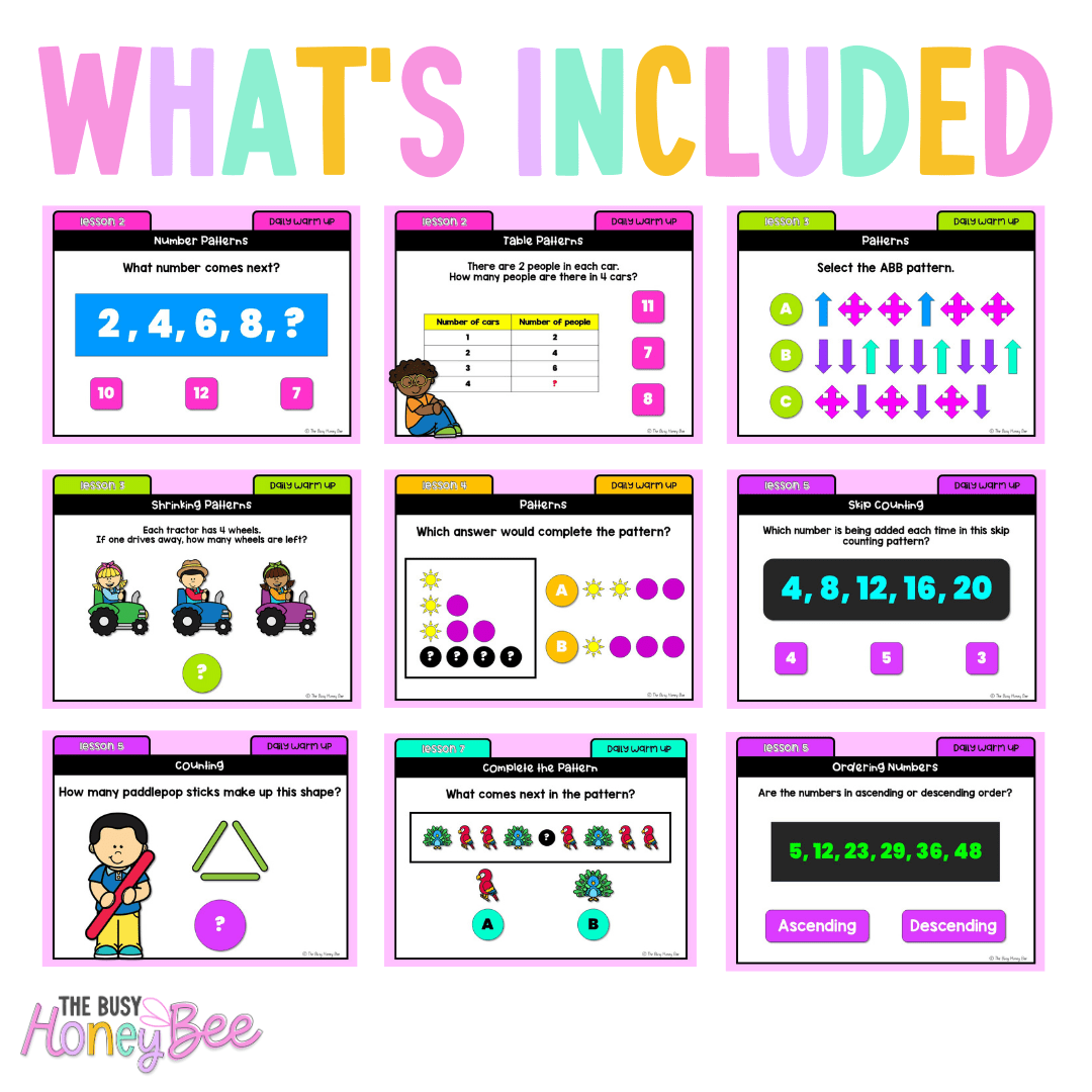 Stage 1 Year A Australian | NSW Math Daily Review | Warm-Up Unit 12 - Warm Up | Revision