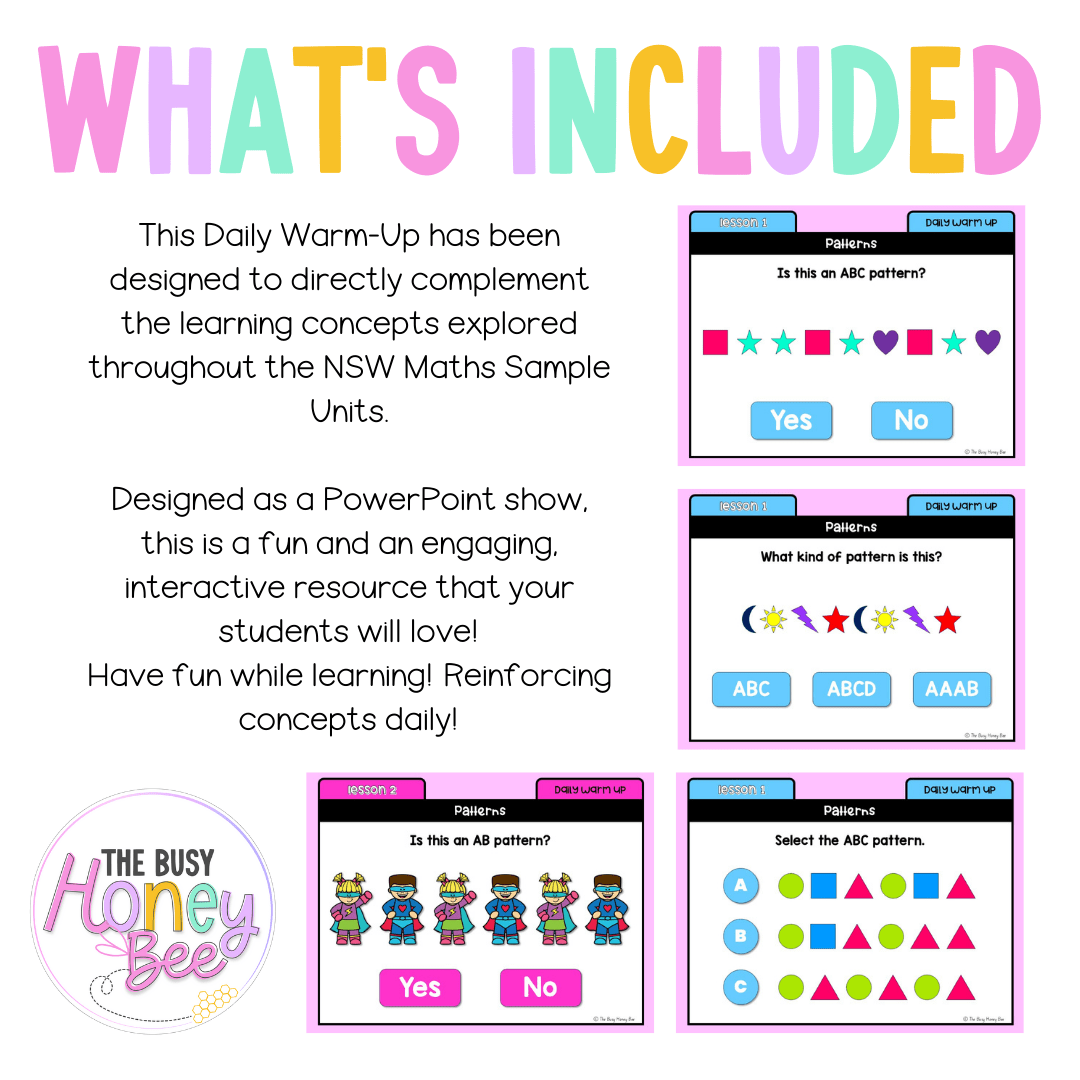 Stage 1 Year A Australian | NSW Math Daily Review | Warm-Up Unit 12 - Warm Up | Revision
