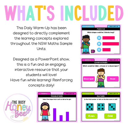 Stage 1 Year A Australian | NSW Math Daily Review | Warm-Up Unit 14 - Warm Up | Revision