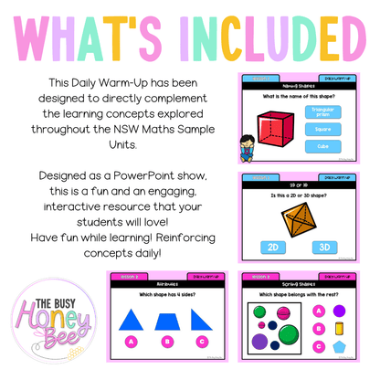 Stage 1 Year A Australian | NSW Math Daily Review | Warm-Up Unit 19 - Warm Up | Revision