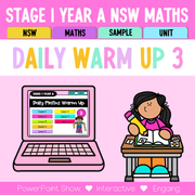 Stage 1 Year A Australian | NSW Math Daily Review | Warm-Up Unit 3 -