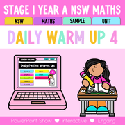 Stage 1 Year A Australian | NSW Math Daily Review | Warm-Up Unit 4 -