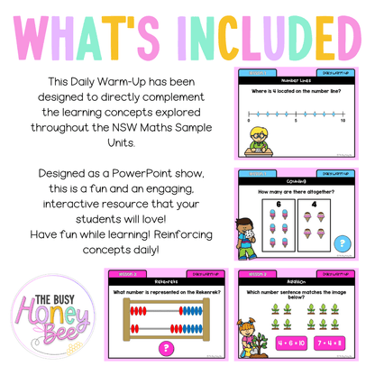 Stage 1 Year A Australian | NSW Math Daily Review | Warm-Up Unit 4 -