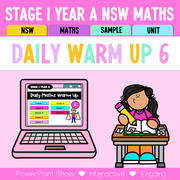 Stage 1 Year A Australian | NSW Math Daily Review | Warm-Up Unit 6 -