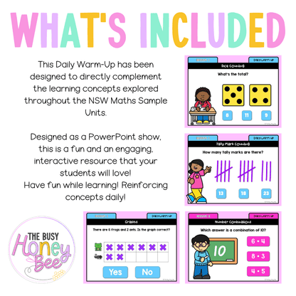 Stage 1 Year A Australian | NSW Math Daily Review | Warm-Up Unit 7 -