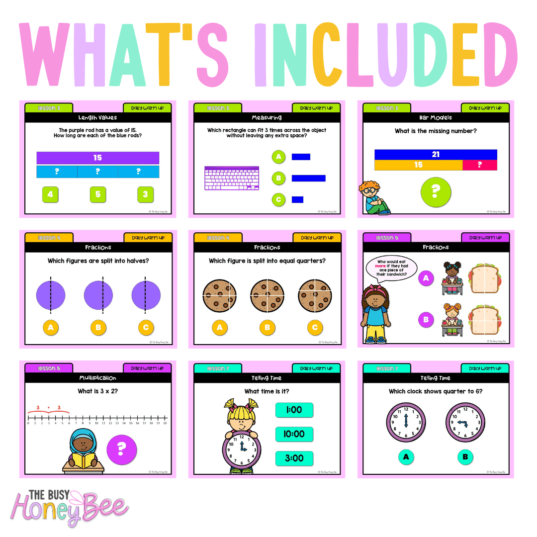 Stage 1 Year A Australian | NSW Math Daily Review | Warm-Up Unit 8 -