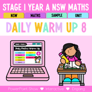 Stage 1 Year A Australian | NSW Math Daily Review | Warm-Up Unit 8 -